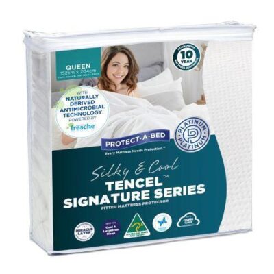Silky Cool Tencel Queen Mattress Protector | OMF