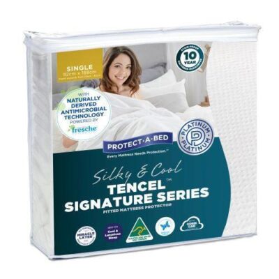 Silky Cool Tencel Single Mattress Protector | OMF