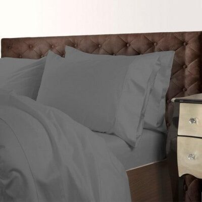 Royal Comfort 1000TC Cotton Blend Quilt Cover Sets Charcoal for King Size Bed | OMF