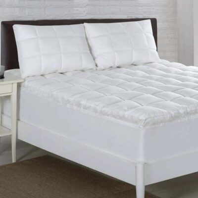 Relax Right Microfibre Mattress Topper White Double | OMF