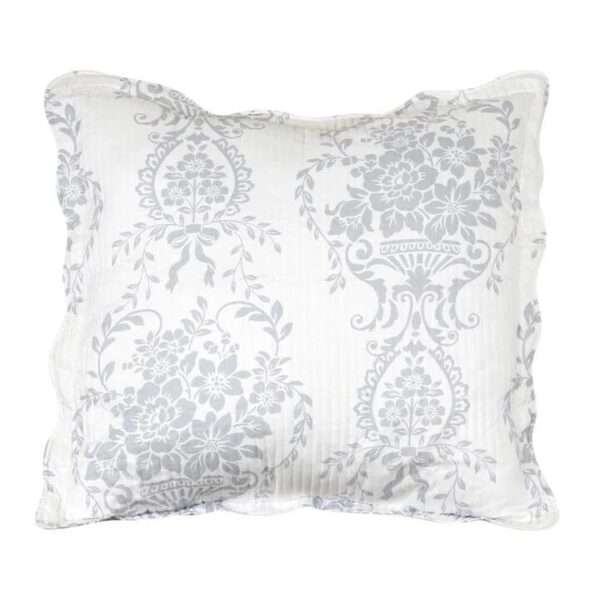 Florence European Pillowcase Grey | OMF