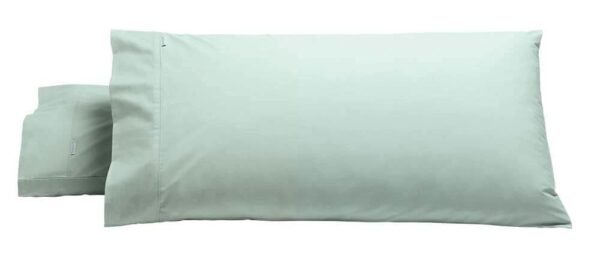Heston 300TC Cotton Percale Pillowcase Sage King | OMF