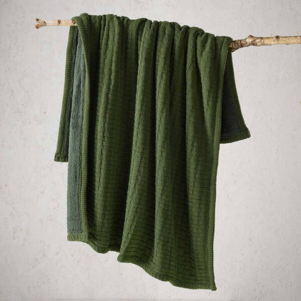 Amalfi Throw Rug Green | OMF