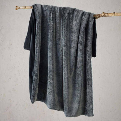 Hotham Throw Rug Coal | OMF