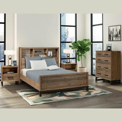 Reklaim Bookcase King Bed Frame | OMF
