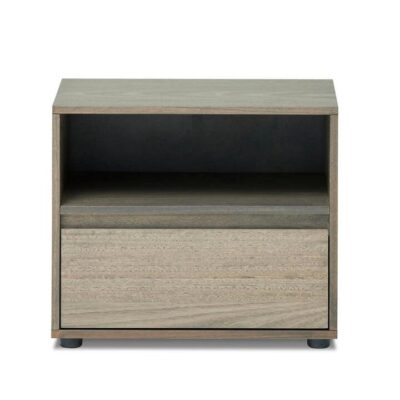 Yarra Bedside 1 Wide Drawer 1 Shelf Ghost Gum | OMF