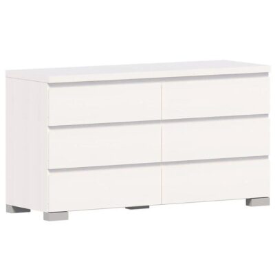 Elara 6 Drawer Dresser Chest White | OMF