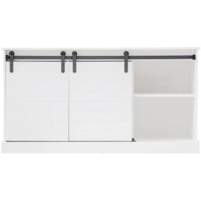Hamptons Buffet 3 Shelf 2 Door - White | OMF