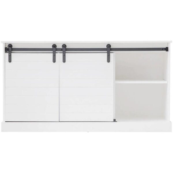 Hamptons Buffet 3 Shelf 2 Door - White | OMF