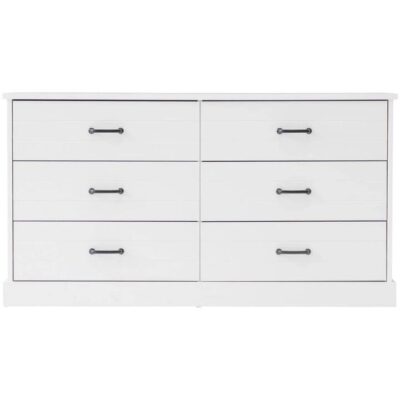 Hamptons Chest 6 Drawer – White | OMF