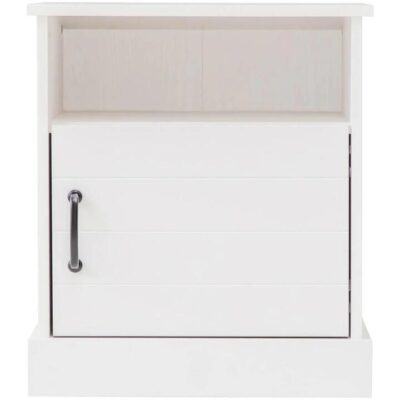 Hamptons Bedside Table 1 Shelf 1 Door White | OMF
