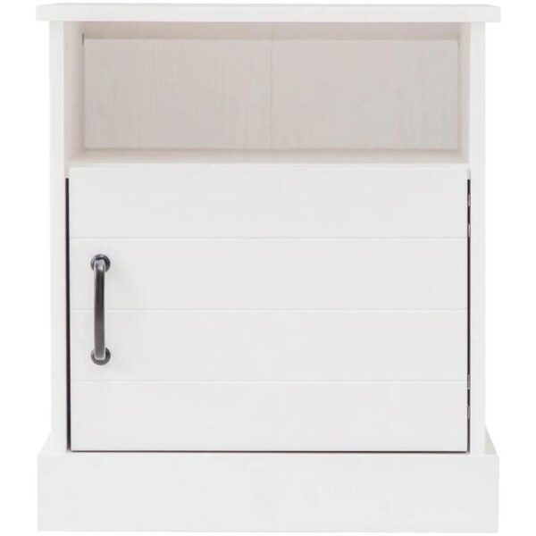 Hamptons Bedside Table 1 Shelf 1 Door White | OMF