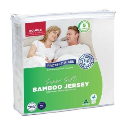 Bamboo Jersey Double Mattress Protector | OMF