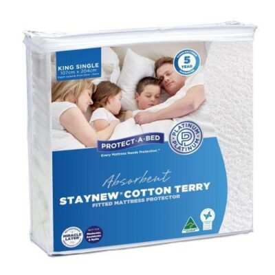 Cotton Terry King Single Size Mattress Protector | OMF