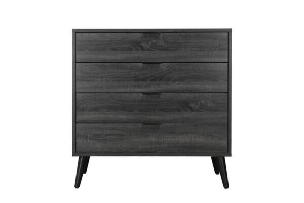 Rio 4 Drawer Tallboy Chest Charcoal | OMF