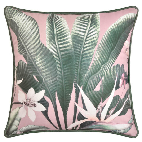 Mika Square Green Velvet Cushion | OMF