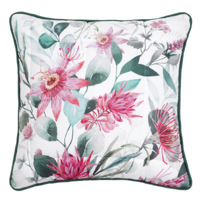 Nikita Square White Velvet Cushion | OMF