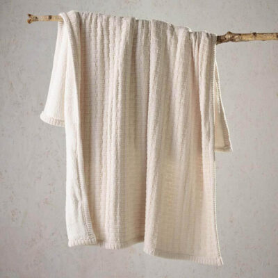 Amalfi Throw Rug Cream | OMF