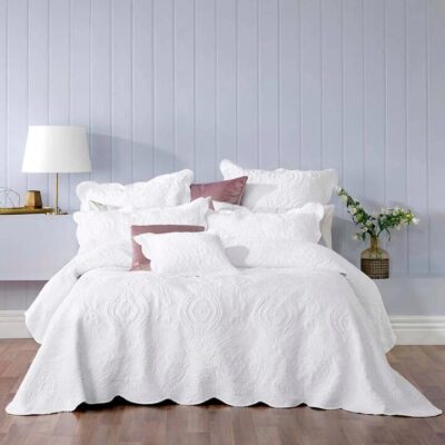 Cordelia Bedspread Set White Queen | OMF