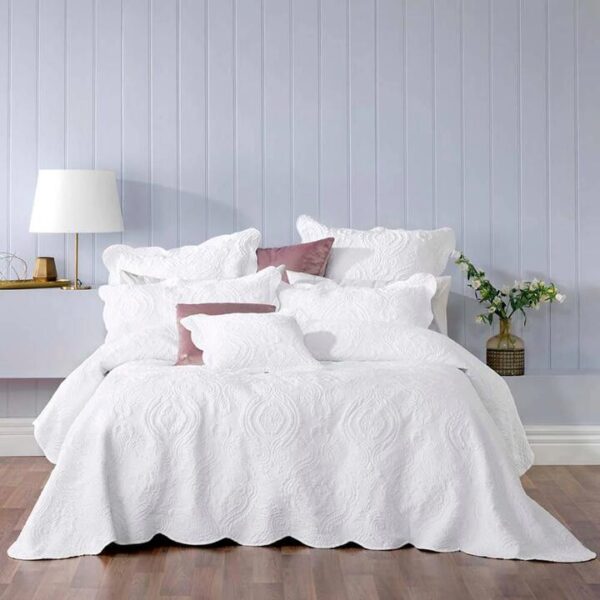 Cordelia Bedspread Set White Queen | OMF