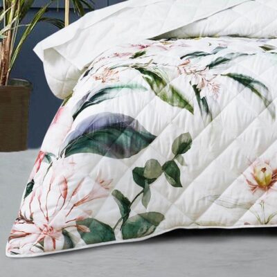 Indi Single/Double Coverlet Set White | OMF