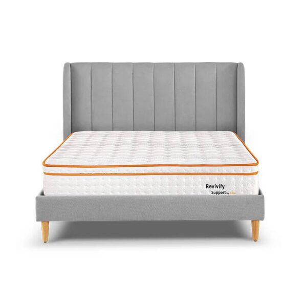 Channel Upholstered Queen Bed Frame | OMF