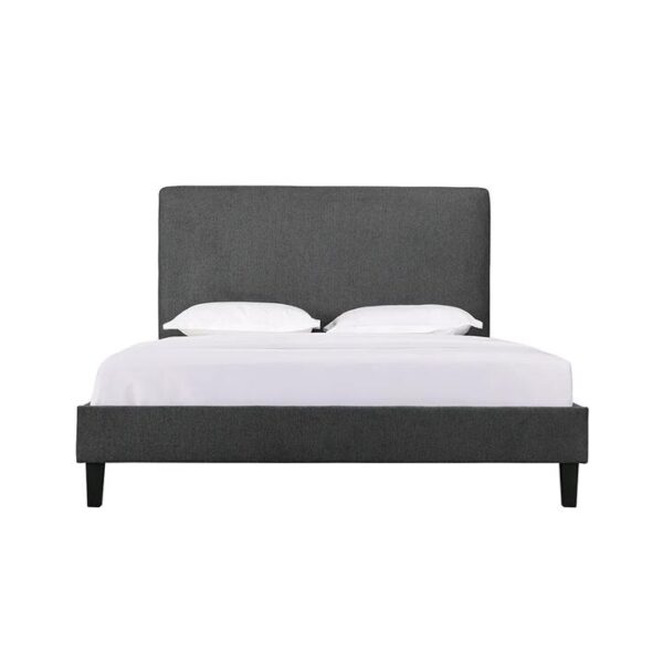 Lotus Upholstered Queen Bed Frame With USB | OMF