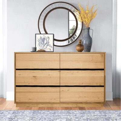 Luna Timber 6-Drawer Dresser | OMF