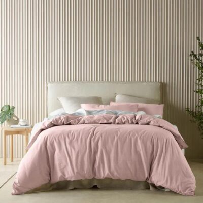 Acacia Quilt Cover Set Blush King | OMF