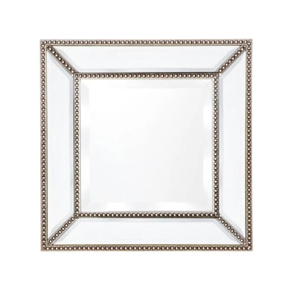 Zeta Wall Mirror Small Antique Silver | OMF