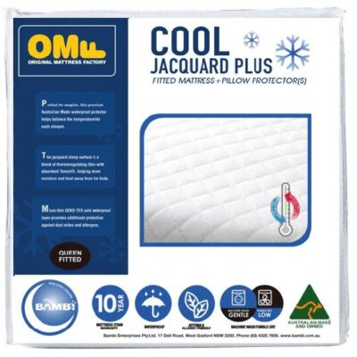Cool Jacquard Plus Single Mattress Protector Pack | OMF