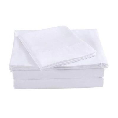 Royal Comfort Blended Bamboo Sheet Double Set White | OMF