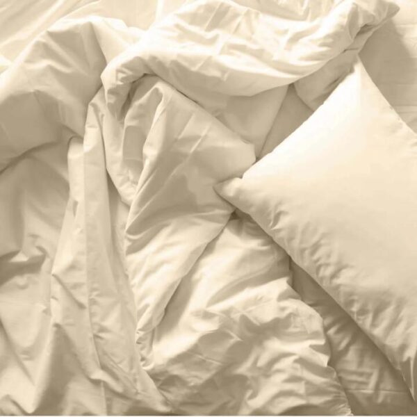 Royal Comfort Blended Bamboo Quilt Cover Set Dark King Ivory | OMF