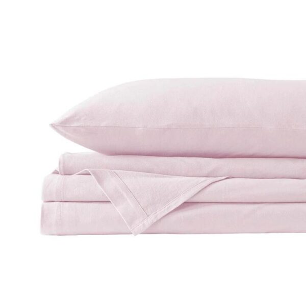 Royal Comfort Jersey Cotton Quilt Cover Set King Pink Marle | OMF