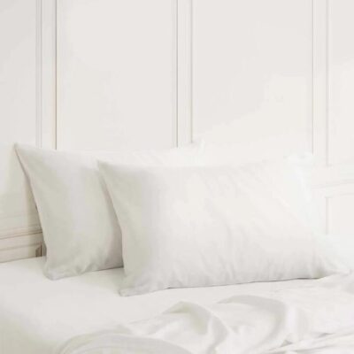 Mulberry Silk Pillow Case Twin Pack - Ivory | OMF