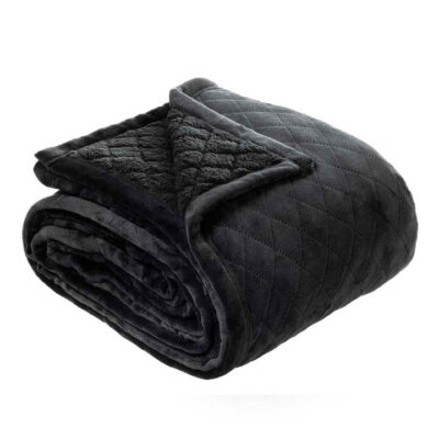 Mansfield Sherpa Blanket Charcoal Single/Double | OMF