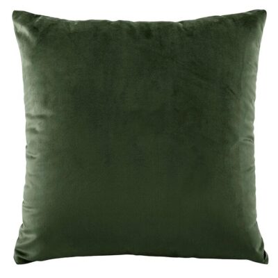 Vivid Square Cushion Velvet Forest Green | OMF