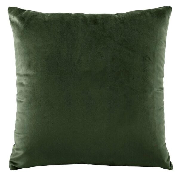 Vivid Square Cushion Velvet Forest Green | OMF