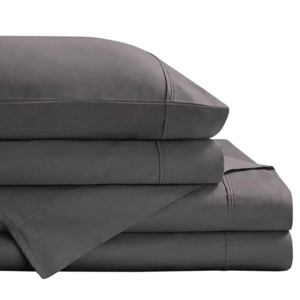 Royal Comfort Balmain 1000TC Bamboo Cotton Sheet Set King Pewter | OMF