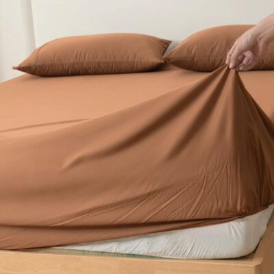 Bamboo Fitted Sheet Set - Terracotta, King