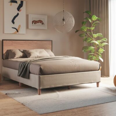 Onebed Foundation Bed Frame and Headboard Double