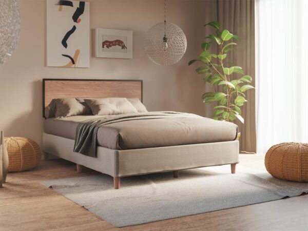 Onebed Foundation Bed Frame and Headboard Double