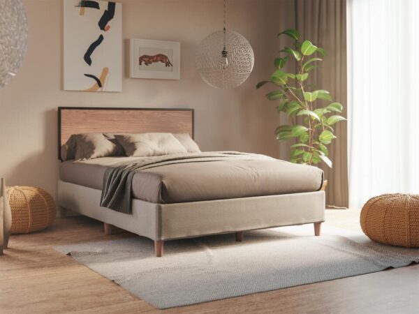 Onebed Foundation Bed Frame and Headboard Queen