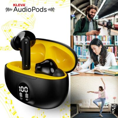 Kleva True Wireless Noise Cancelling AudioPods with Charging Case - Buy One Get One FREE!